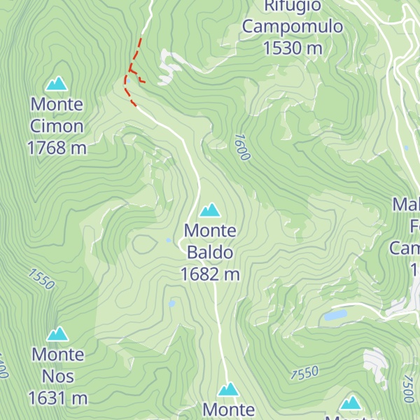Map of Monte Baldo