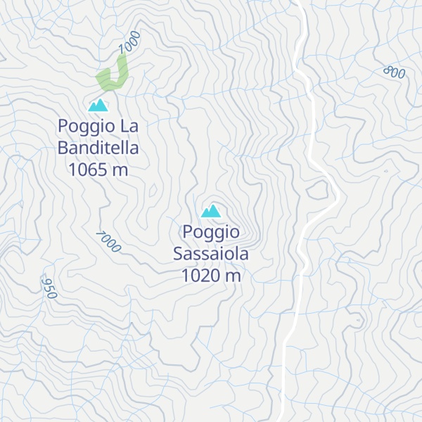 Map of Poggio Sassaiola