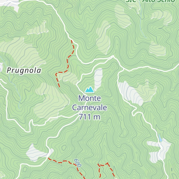 Map of Monte Carnevale