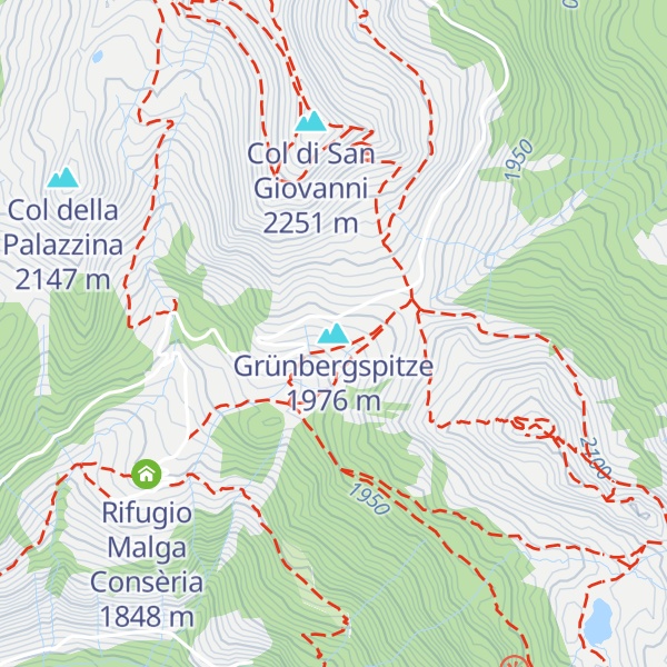 Map of Grünbergspitze