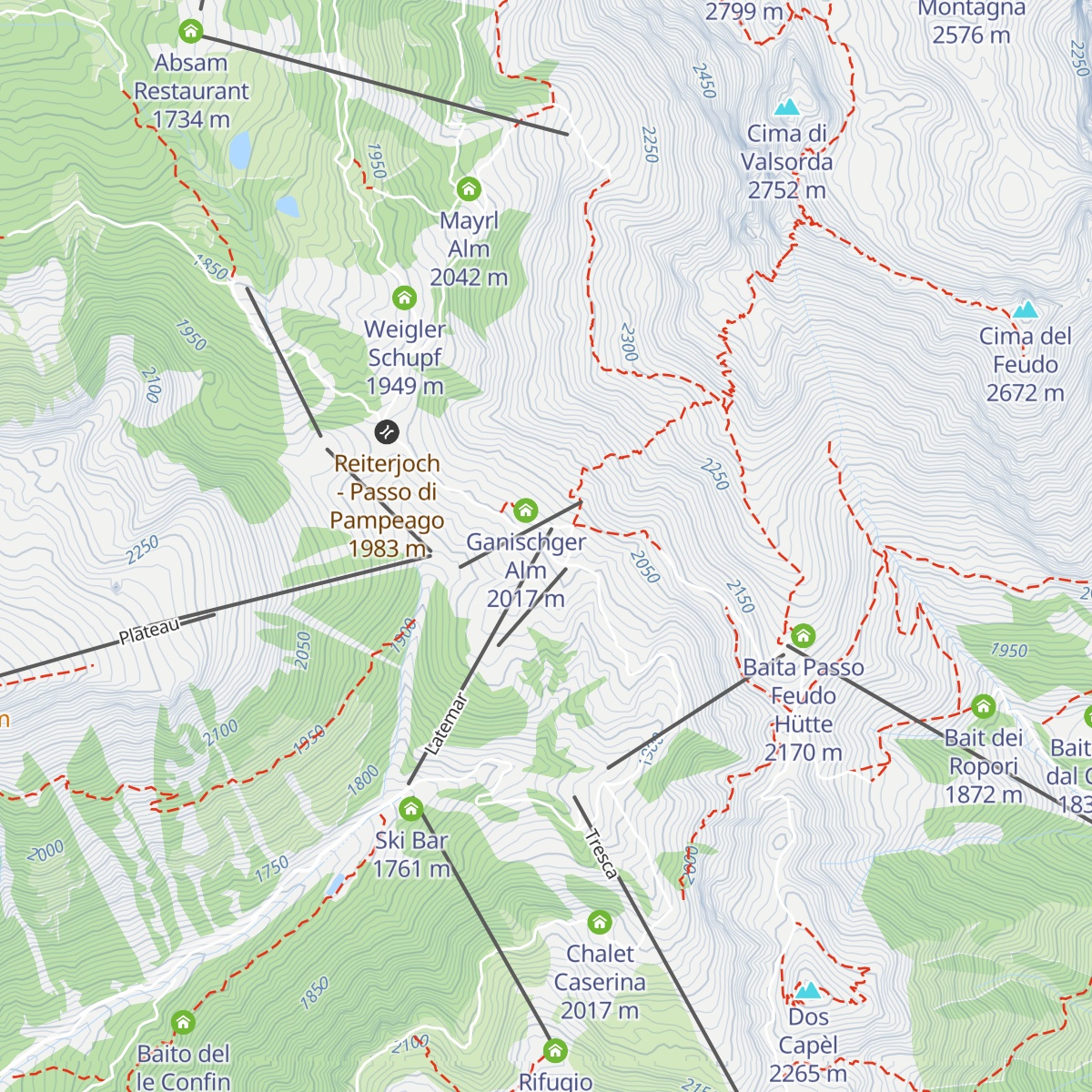 Baita della Scofa map