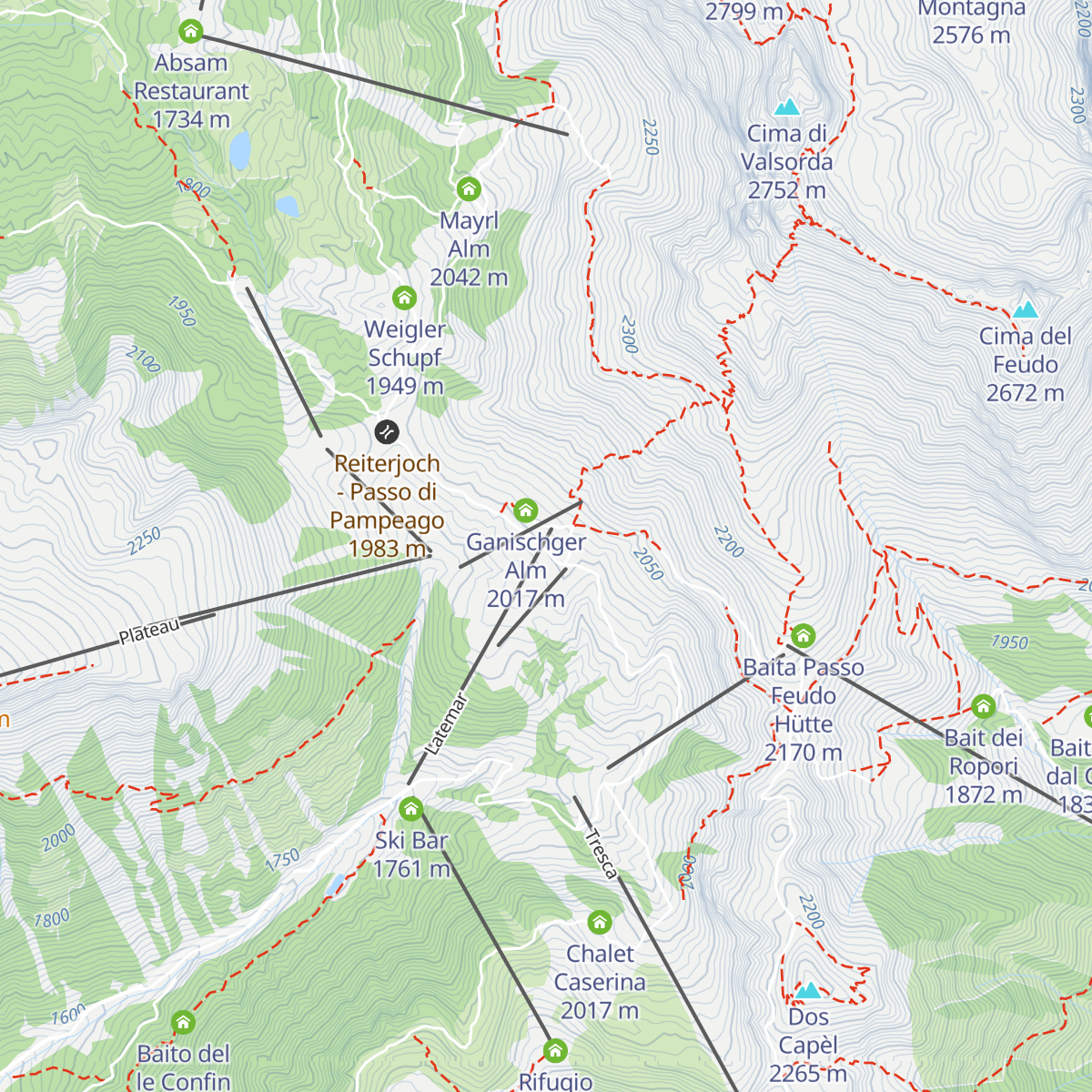 Baita della Scofa map
