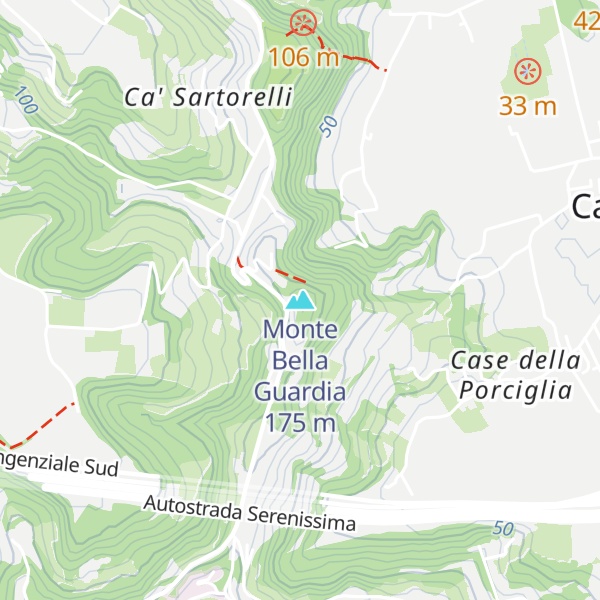 Map of Monte Bella Guardia