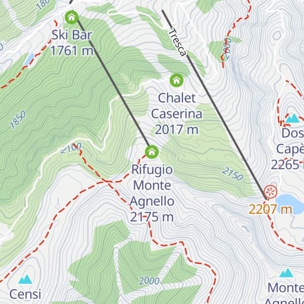 Map of Rifugio Monte Agnello