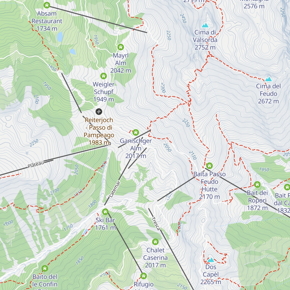 Zischgalm map