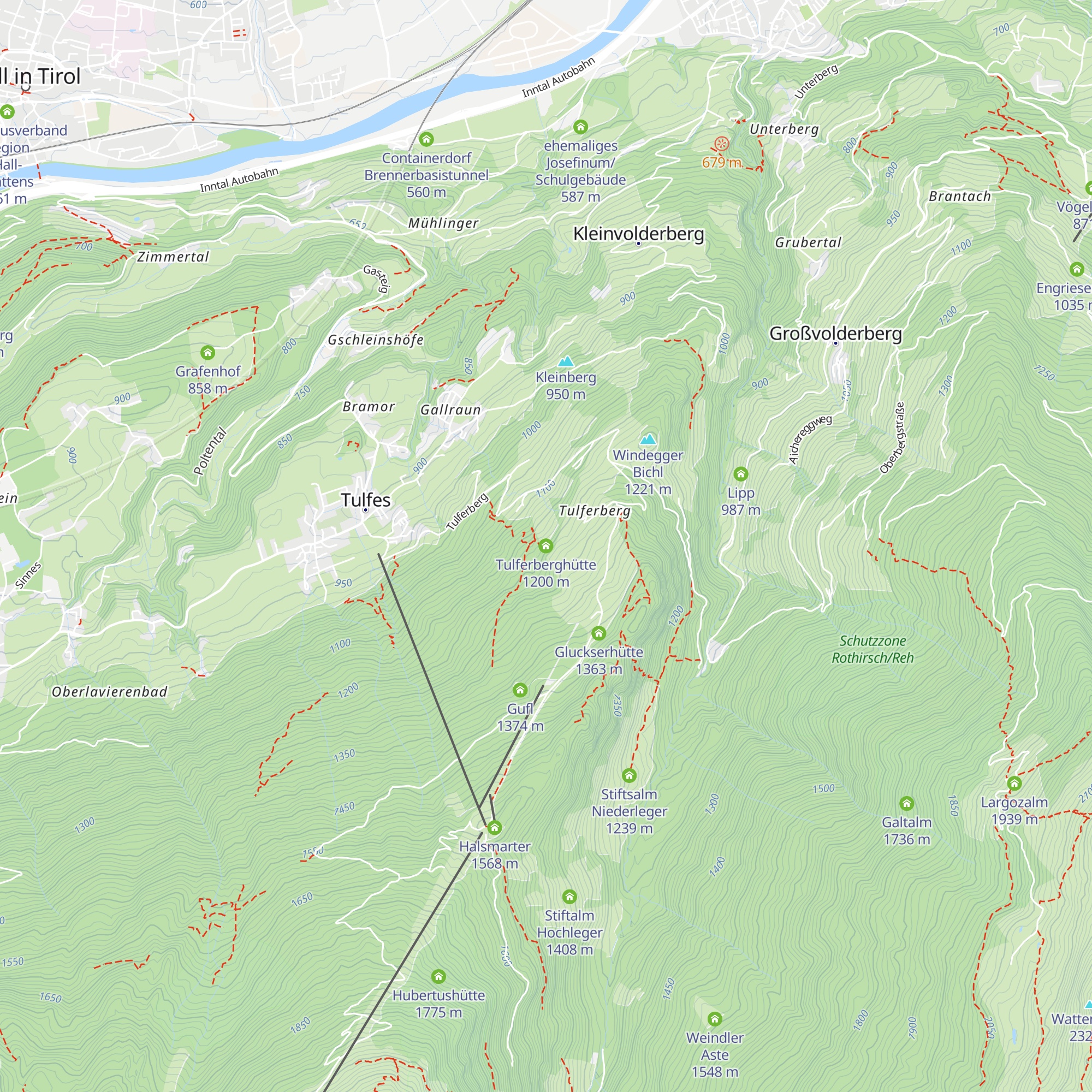 Tulferberghütte map