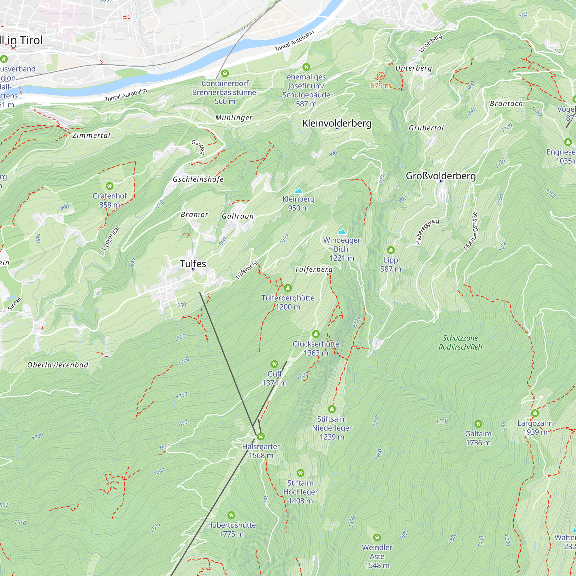 Tulferberghütte map