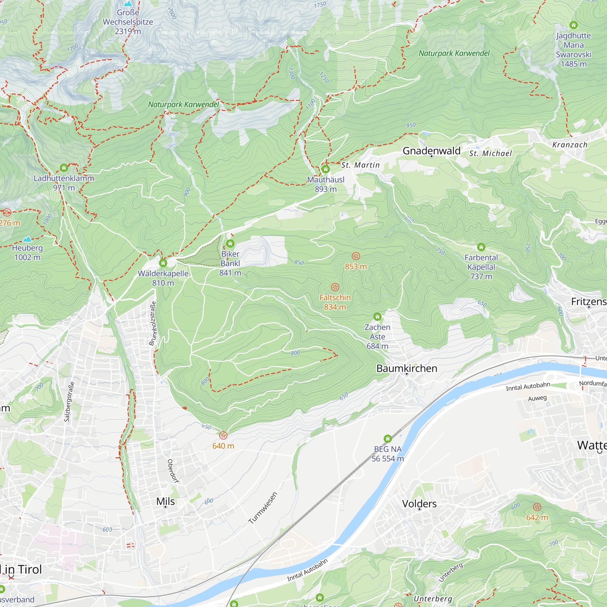 Martha's Hütte map