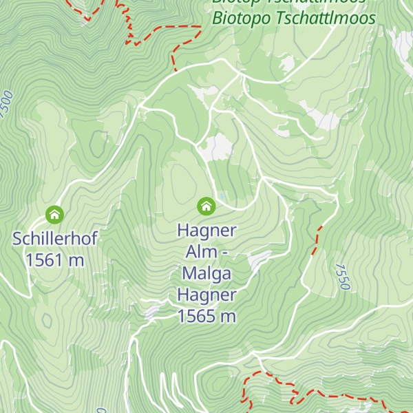 Map of Hagner Alm - Malga Hagner