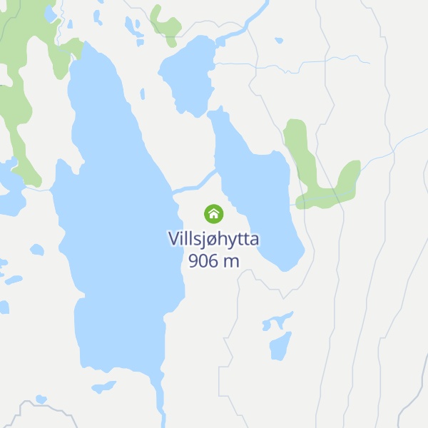 Map of Villsjøhytta