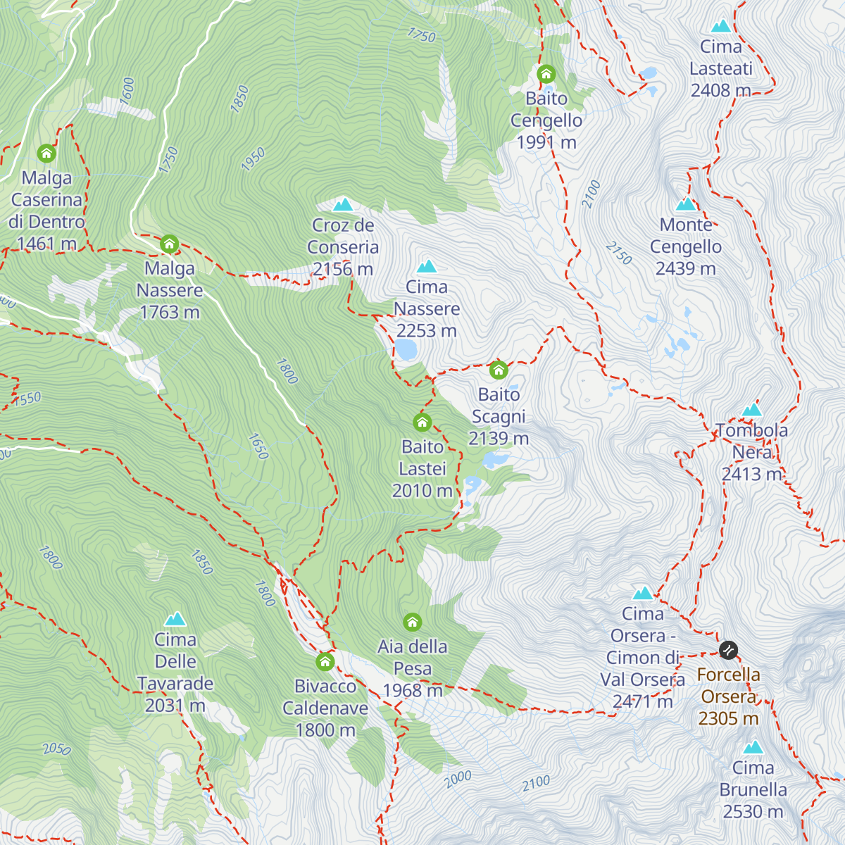 Baito Lastei map