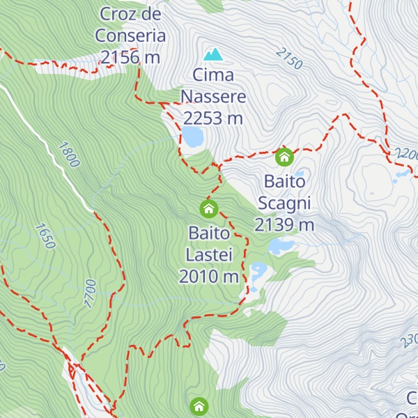 Map of Baito Lastei