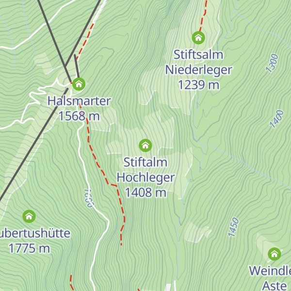 Map of Stiftalm Hochleger