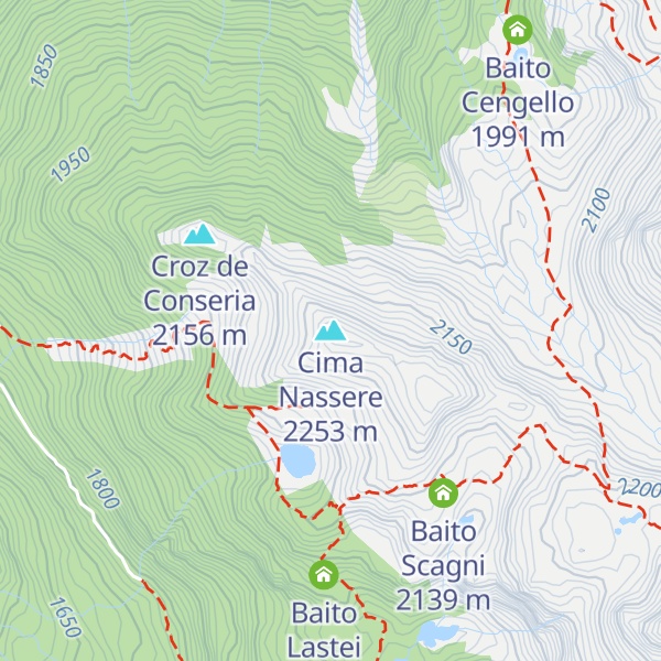 Map of Cima Nassere
