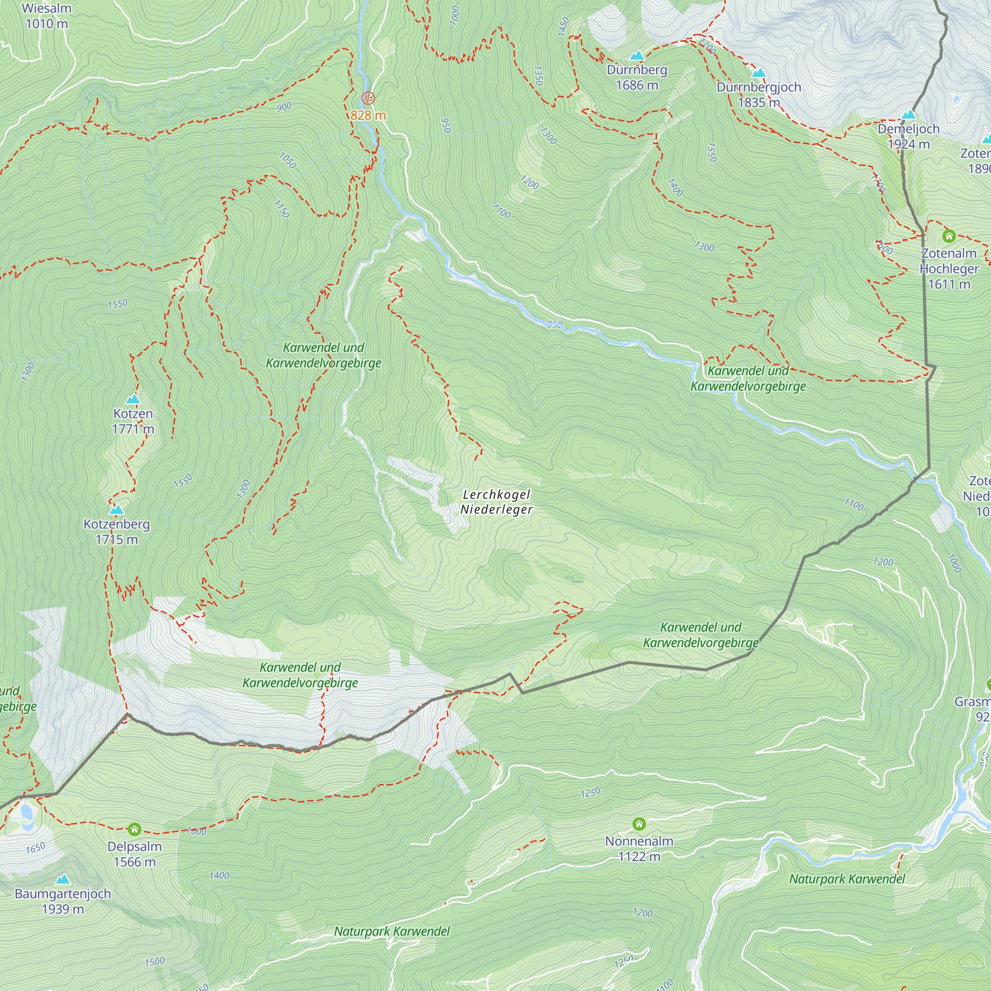 Lerchkogel Niederleger map
