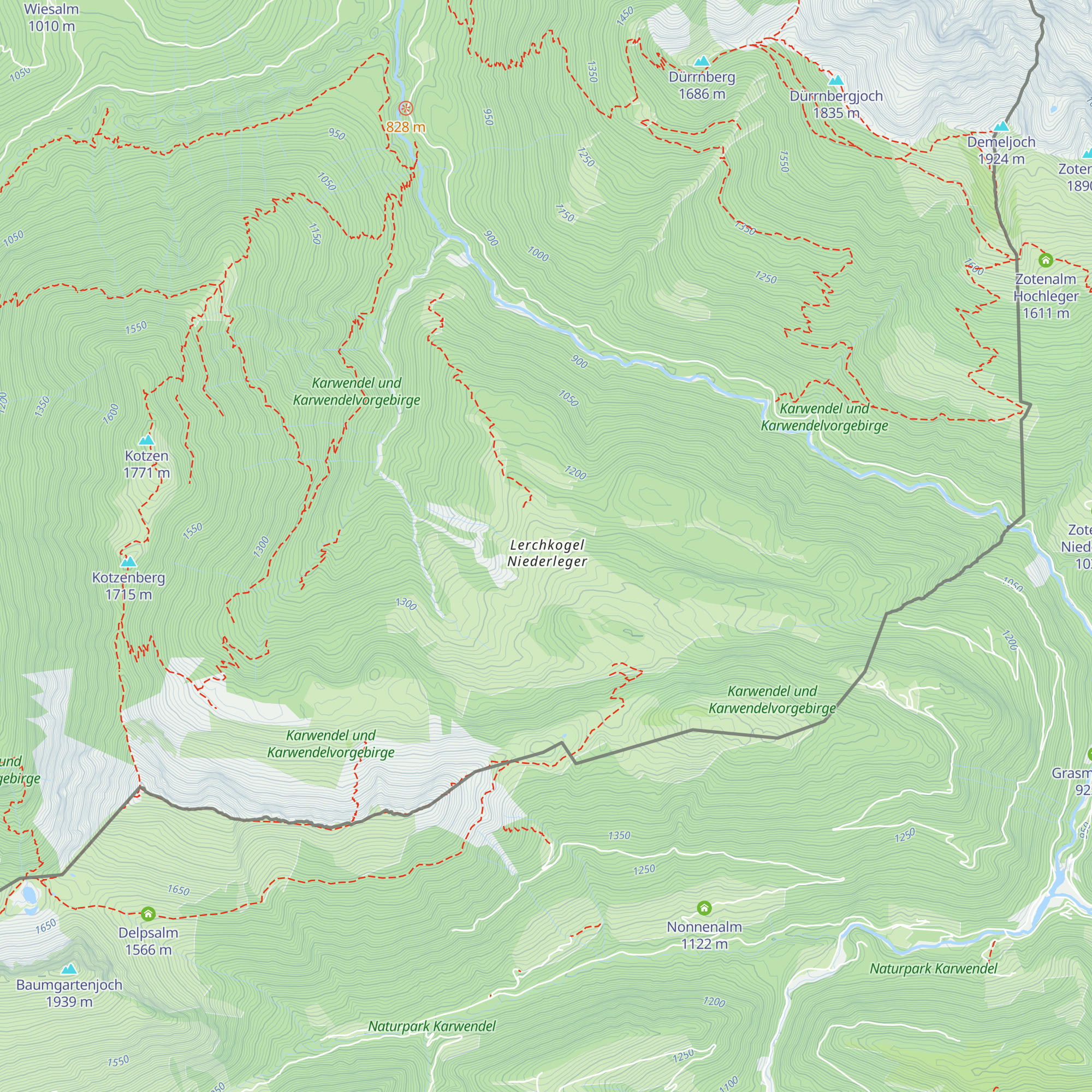 Lerchkogel Niederleger map
