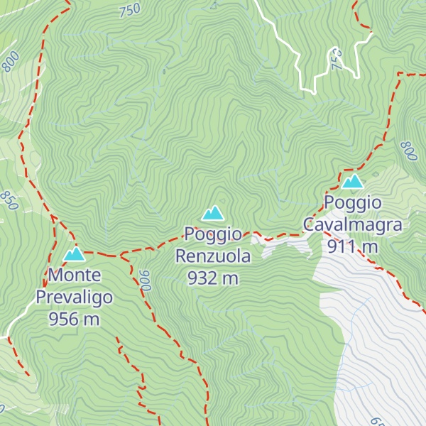 Map of Poggio Renzuola