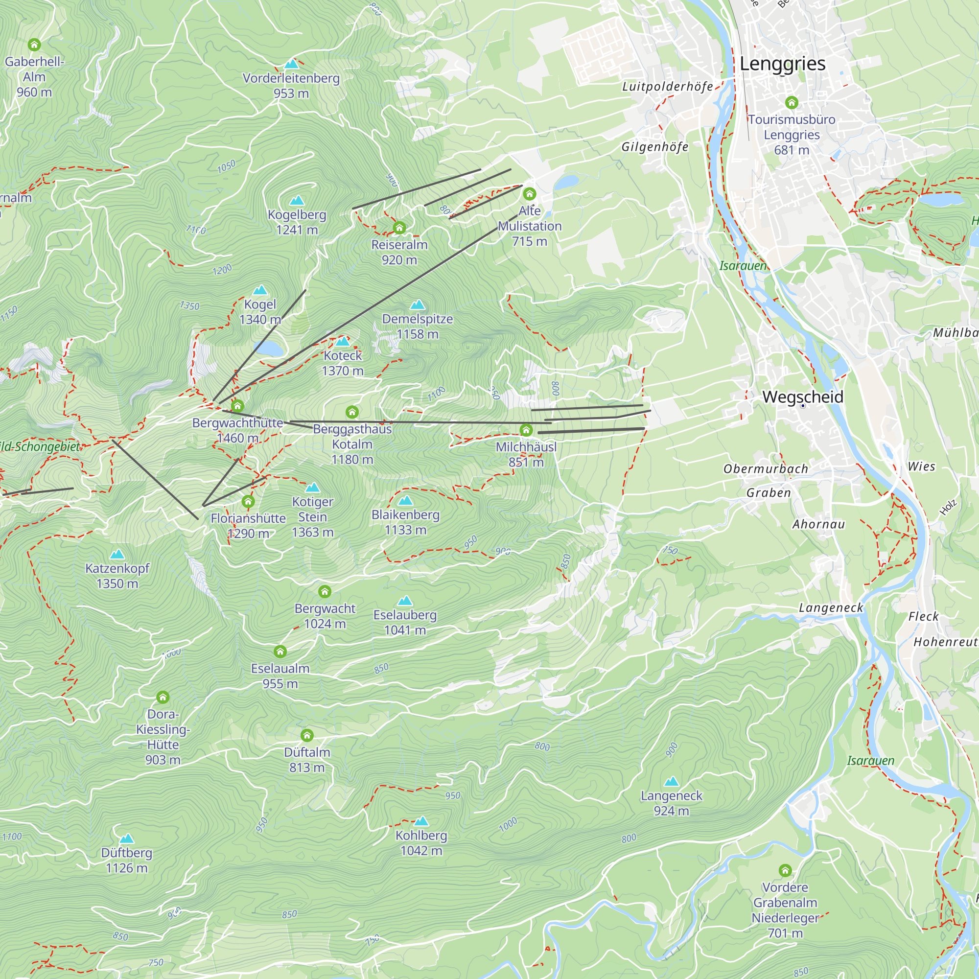 Lenzenbauernalm map