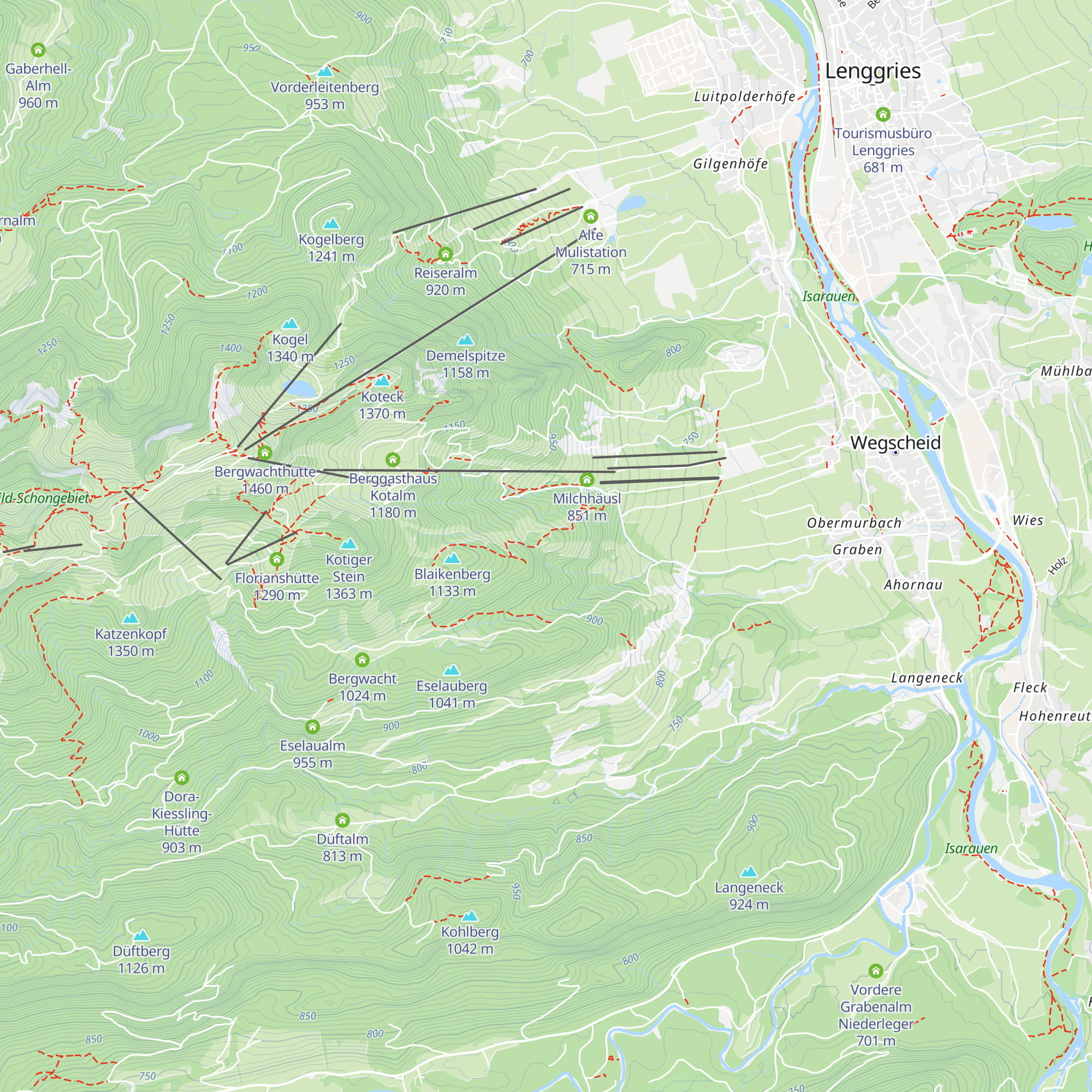 Lenzenbauernalm map