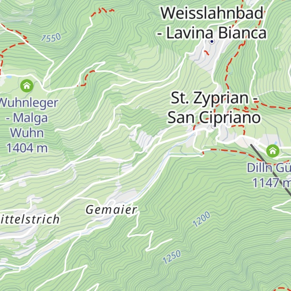 Map of Haus Kritzinger