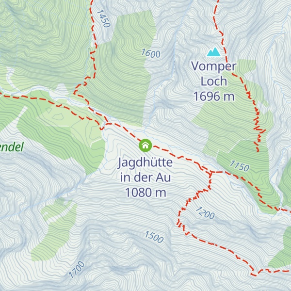 Map of Jagdhütte in der Au