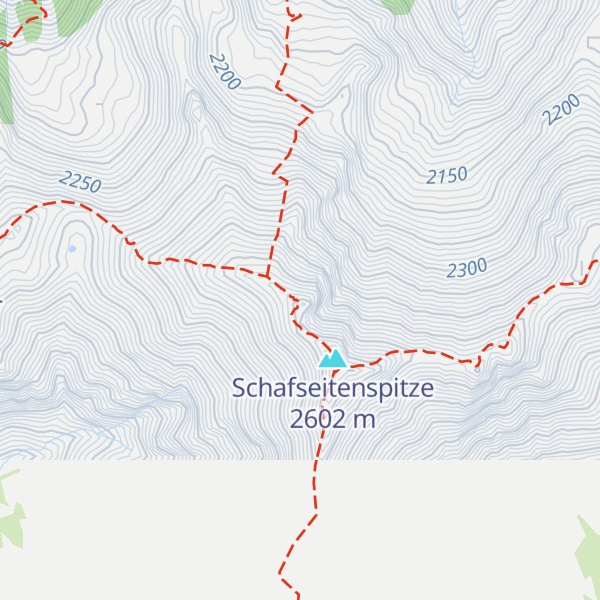 Map of Schafseitenspitze Vorgipfel