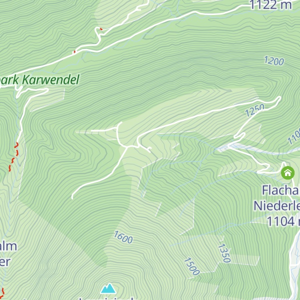 Map of Flachalm Hochleger