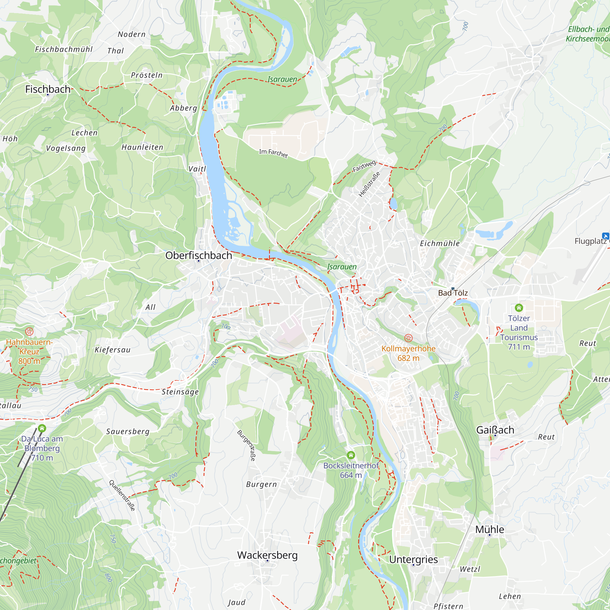 Tourist-Information Bad Tölz map