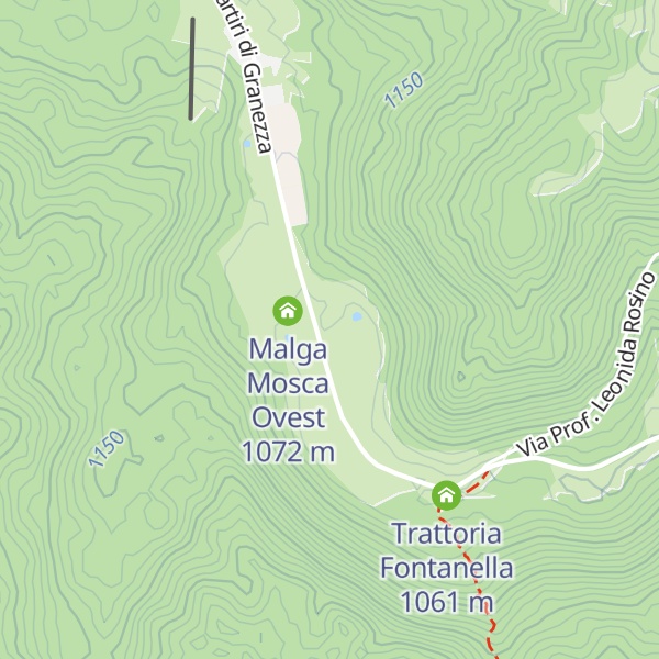 Map of Malga Mosca Est