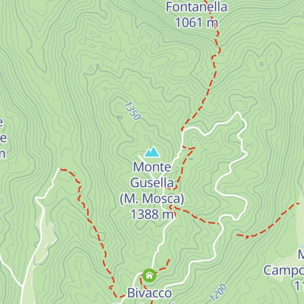 Map of Monte Gusella (M. Mosca)