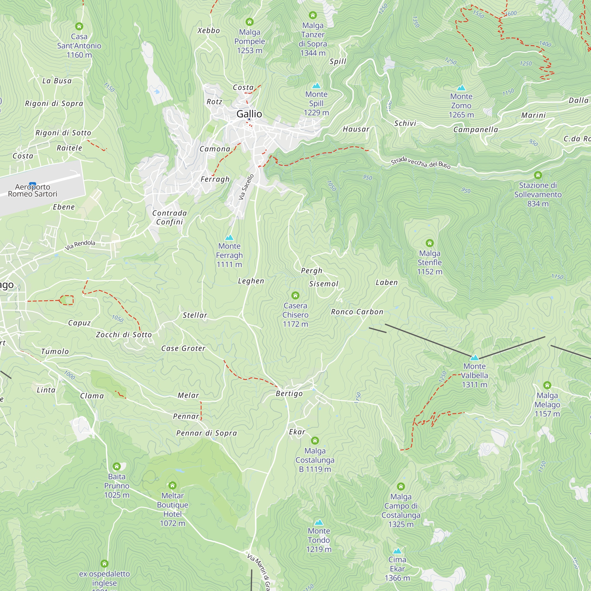 Casera Chisero map