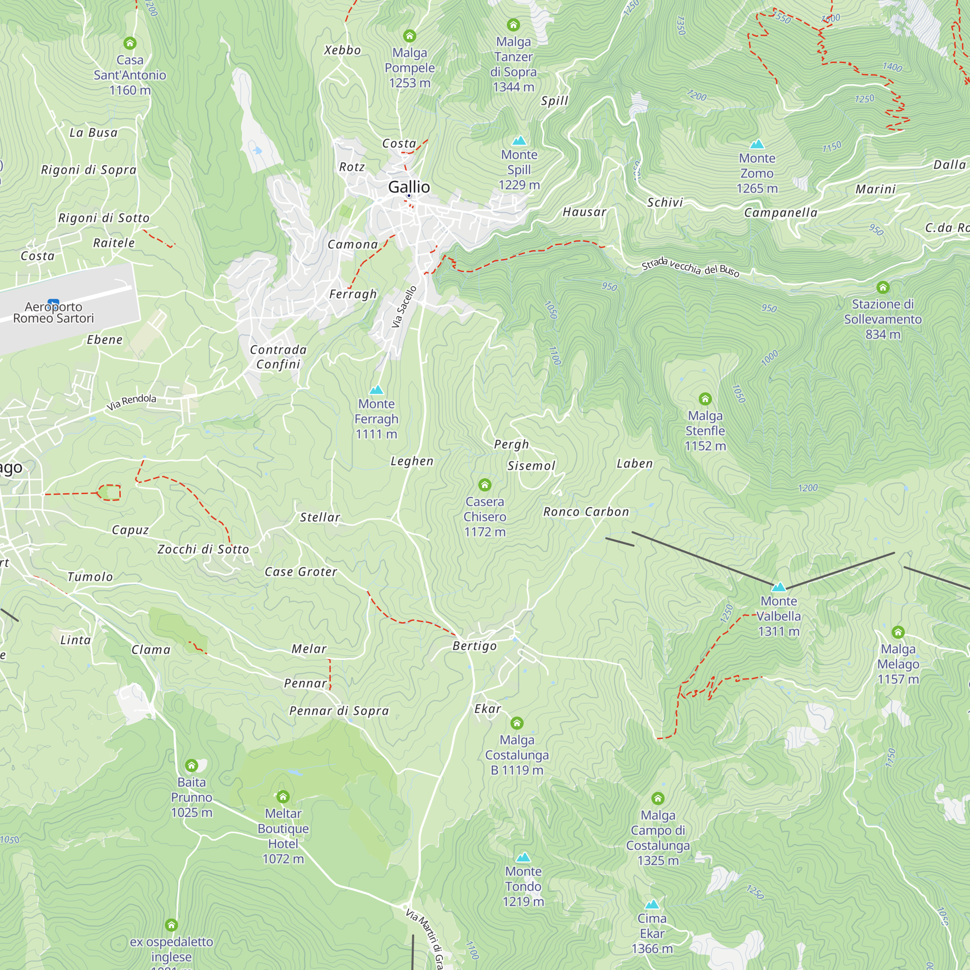 Casera Chisero map