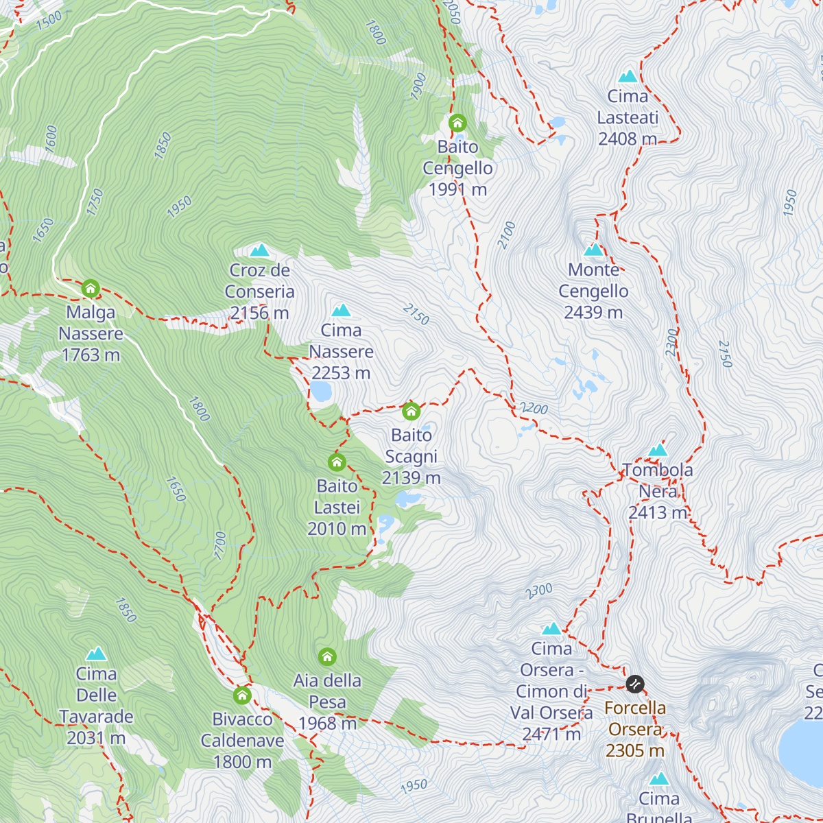Baito Scagni map