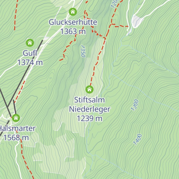 Map of Stiftsalm Niederleger