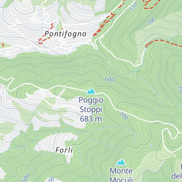 Map of Poggio Stoppi
