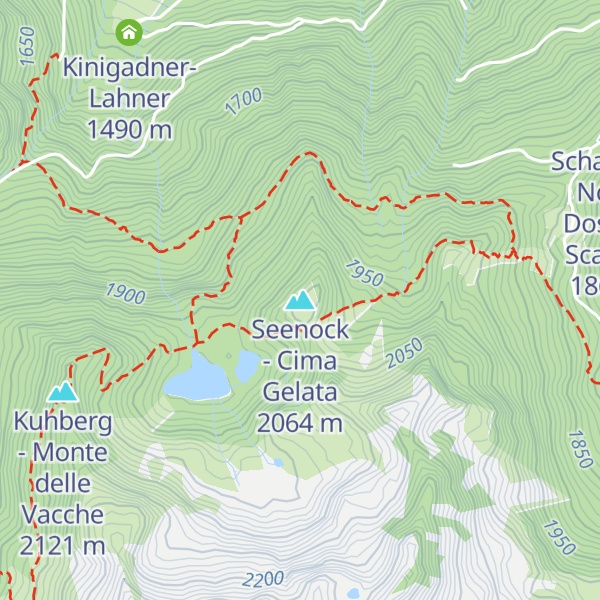 Map of Seenock - Cima Gelata