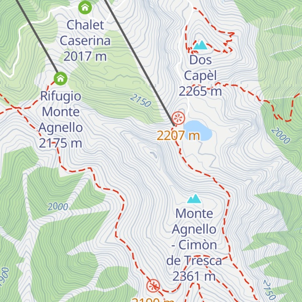 Map of Monte Agnello
