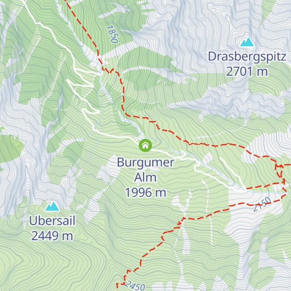 Map of Burgumer Alm