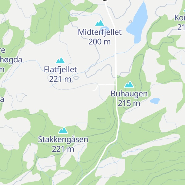 Map of Midterfjellhytta