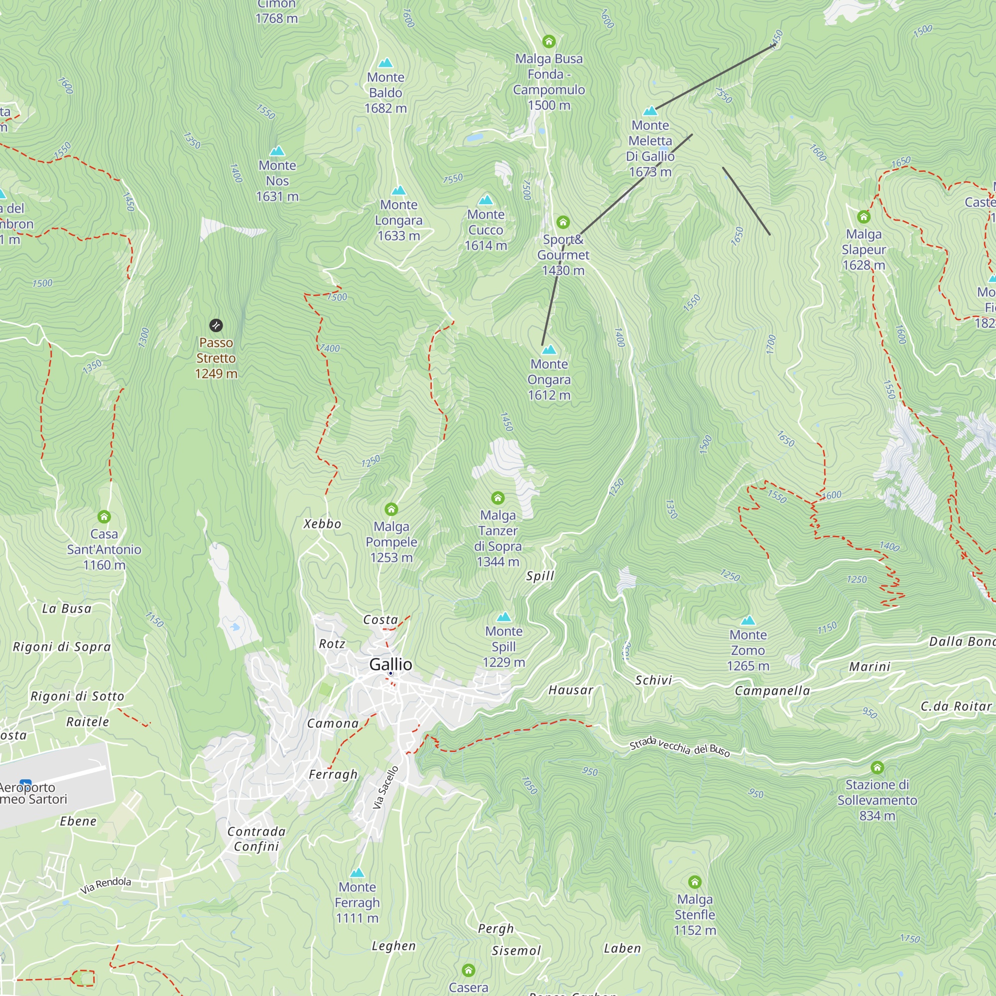 Malga Tanzer di Sopra map