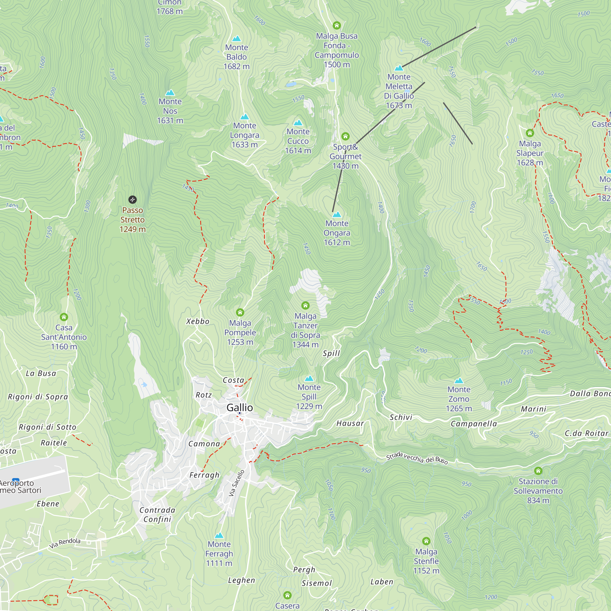Malga Tanzer di Sopra map