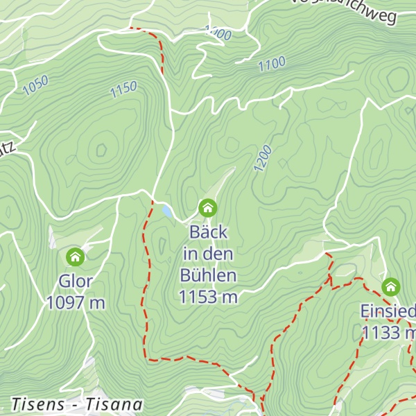 Map of Bäck in den Bühlen