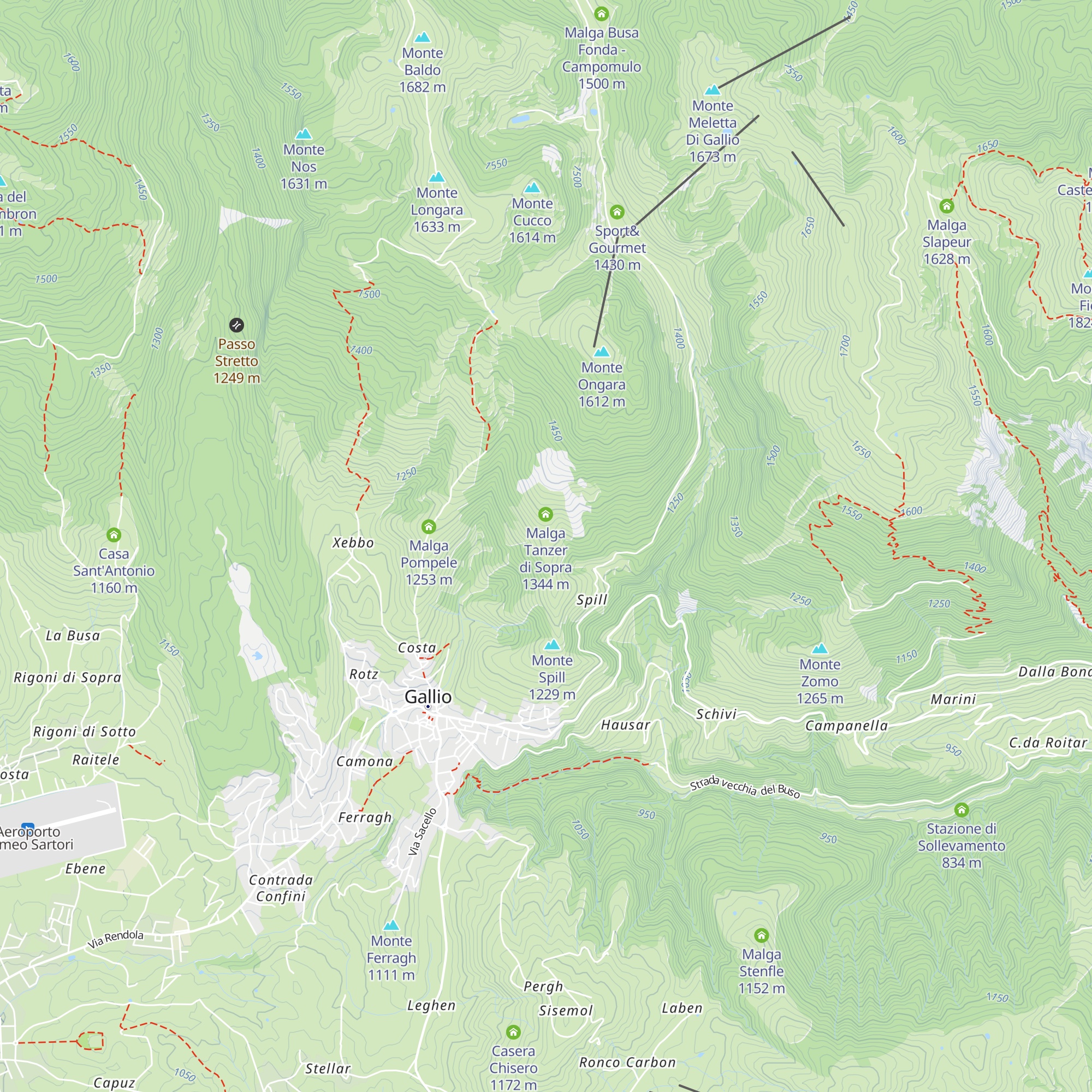 Malga Tanzer di Sotto map