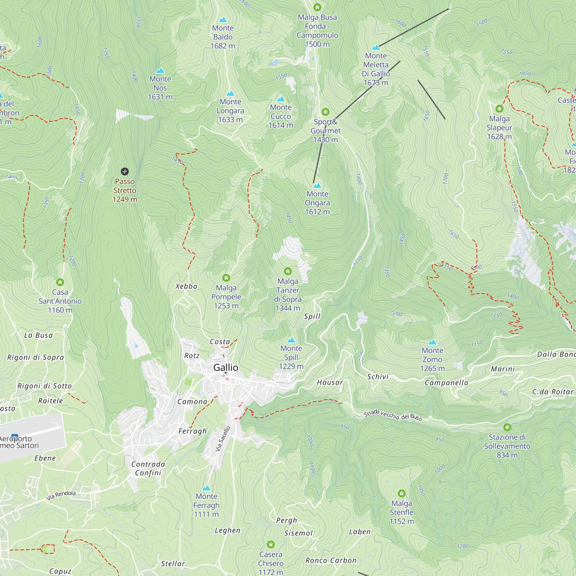 Malga Tanzer di Sotto map