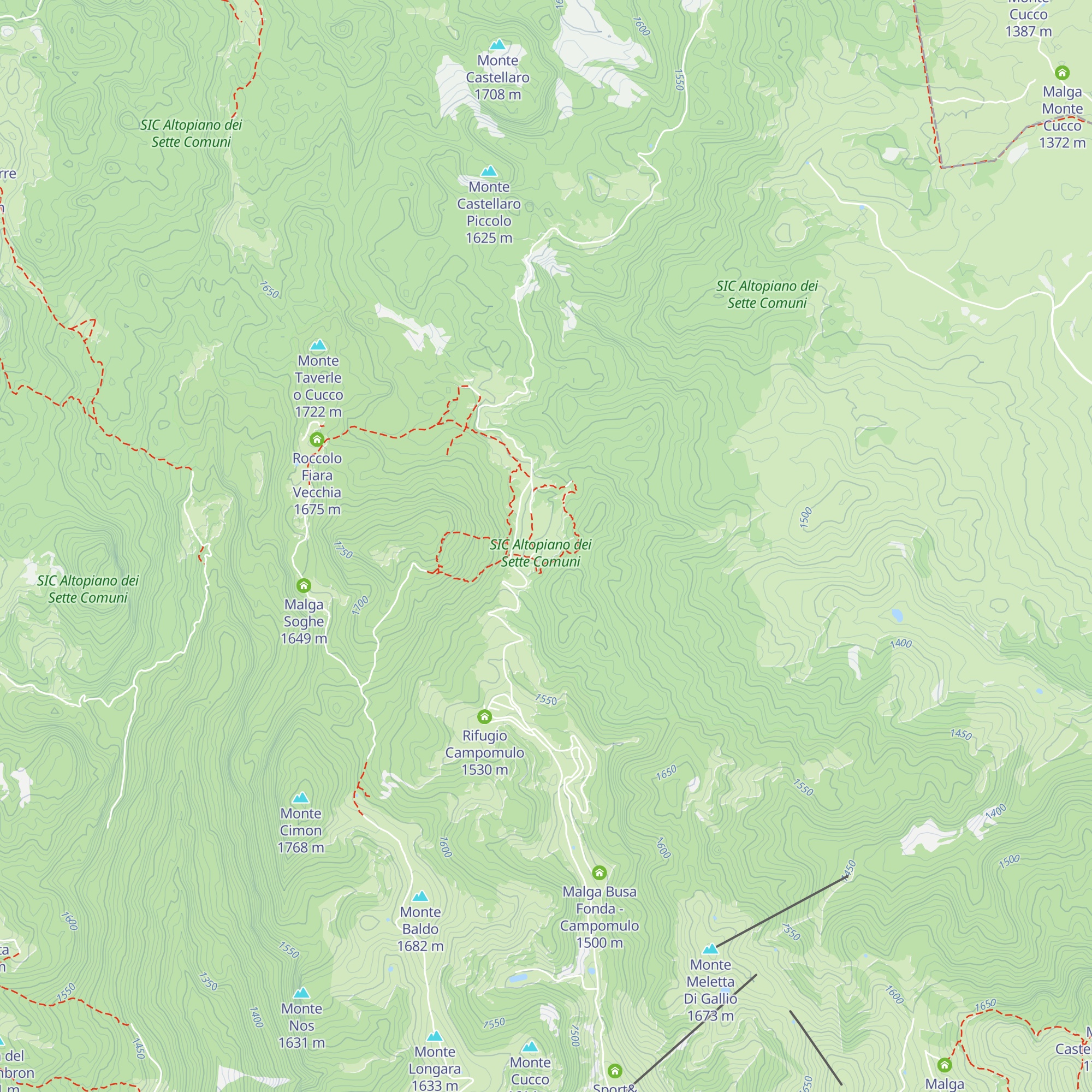 Rifugio Campomuletto map