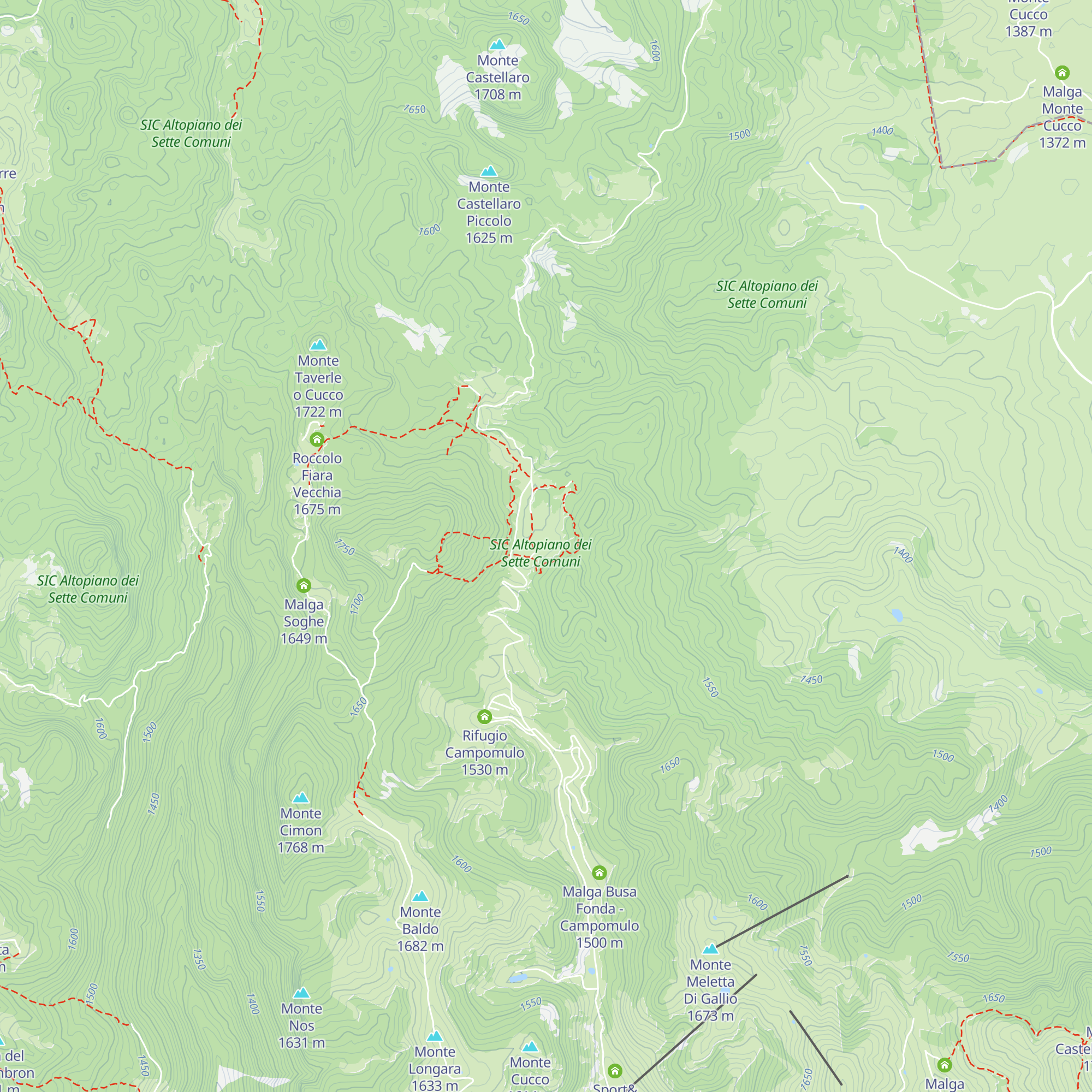Rifugio Campomuletto map