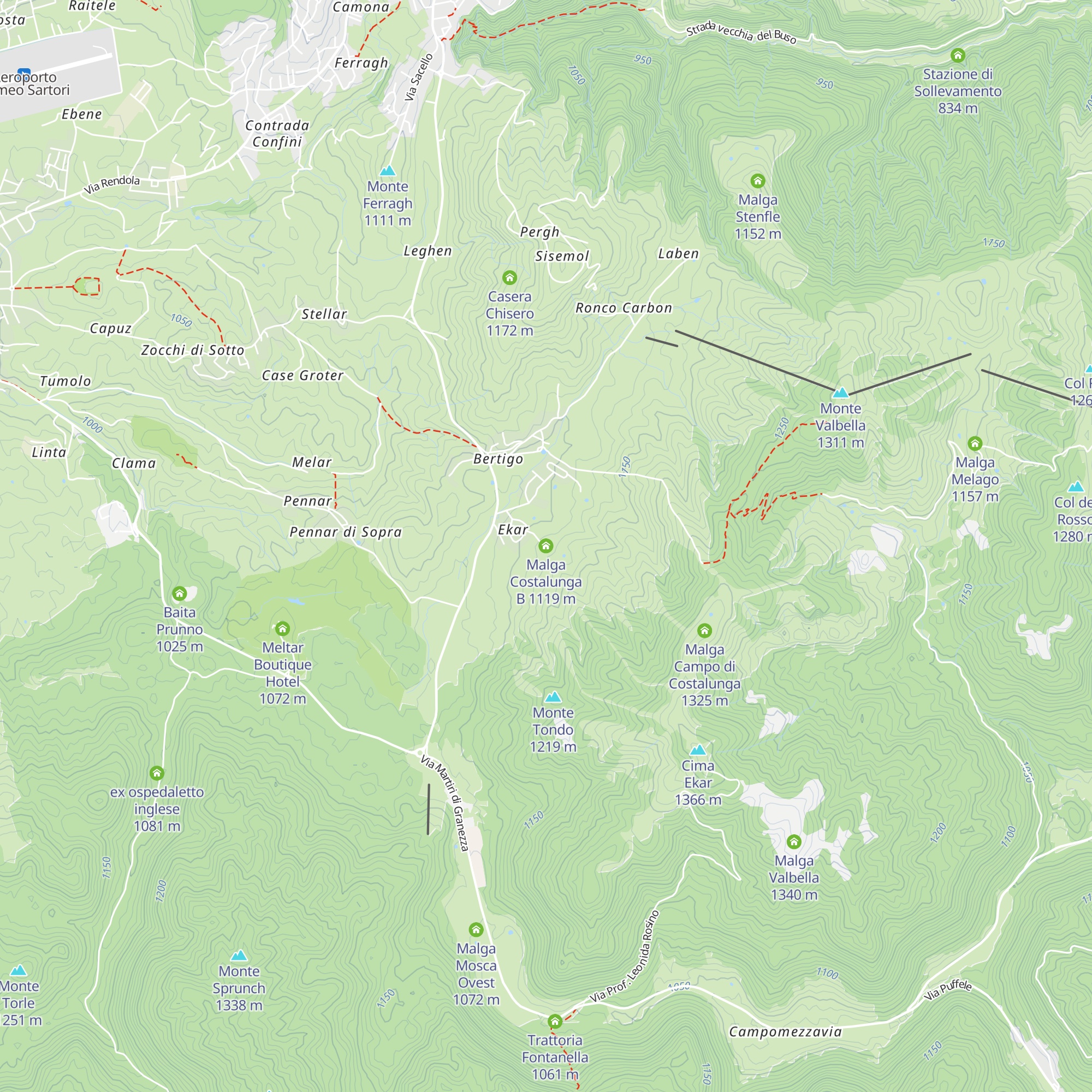 Malga Costalunga B map