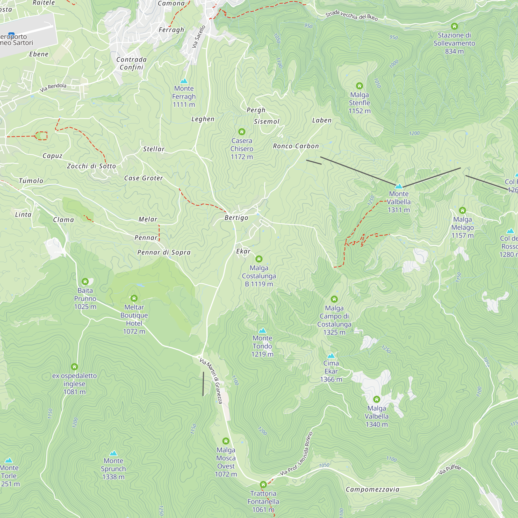 Malga Costalunga B map