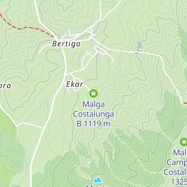 Map of Malga Costalunga B
