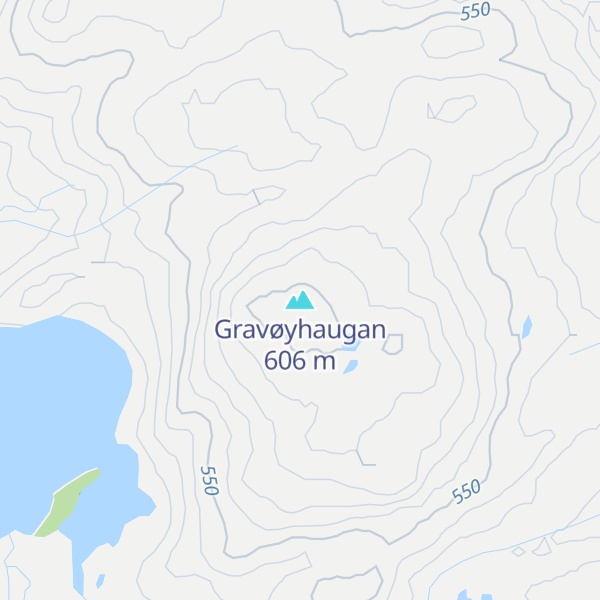 Map of Gravøyhaugan